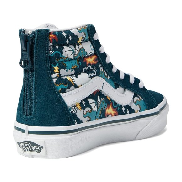Vans KIDS SK8-HI ZIP SHOE Mythical Glow Deep Teal - Picture 4 of 6